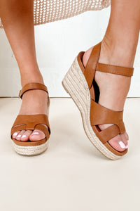 Havana Living Wedge Sandals (Cognac) - NanaMacs