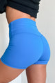 Determined To Win Buttery Soft Biker Shorts (Blue) - NanaMacs