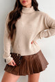 Where Stories Are Written Turtleneck Sweater (Taupe) - NanaMacs