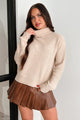 Where Stories Are Written Turtleneck Sweater (Taupe) - NanaMacs