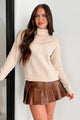 Where Stories Are Written Turtleneck Sweater (Taupe) - NanaMacs