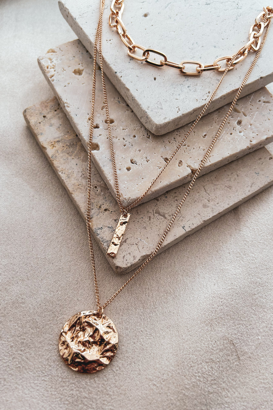 Embrace The Unknown Layered Necklace (Gold) - NanaMacs