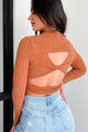 Armie Cut-Out Back Top (Rust) - NanaMacs