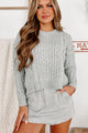 Nantucket Chill Cable Knit Sweater (Heather Grey) - NanaMacs