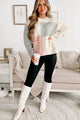 Any Time Now Colorblock Sweater (Mauve Combo) - NanaMacs