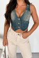 Carthage Denim Vest Top (Dark Denim)