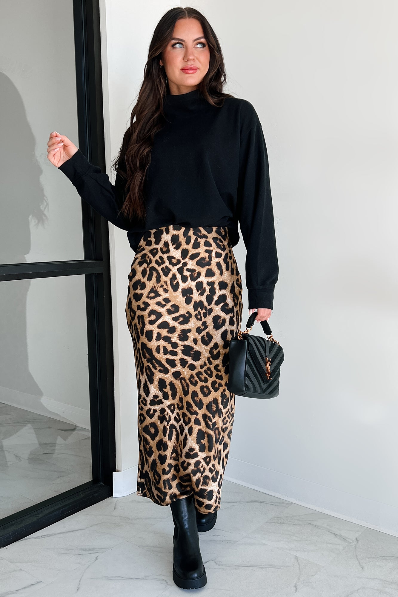 One Cool Cat Leopard Print Skirt (Tan/Brown Leopard) - NanaMacs