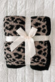 DOORBUSTER All Cozied Up Reversible Fuzzy Blanket (Taupe Leopard) - NanaMacs