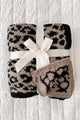 DOORBUSTER All Cozied Up Reversible Fuzzy Blanket (Taupe Leopard) - NanaMacs