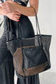 Poolside Essential Fishnet Tote Bag (Black) - NanaMacs