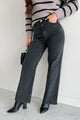 Tyelee NanaMacs Original Non-Distressed Wide Leg Jeans (Washed Black)