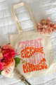 "Treat Everyone With Kindness" Canvas Tote (Cream) - NanaMacs