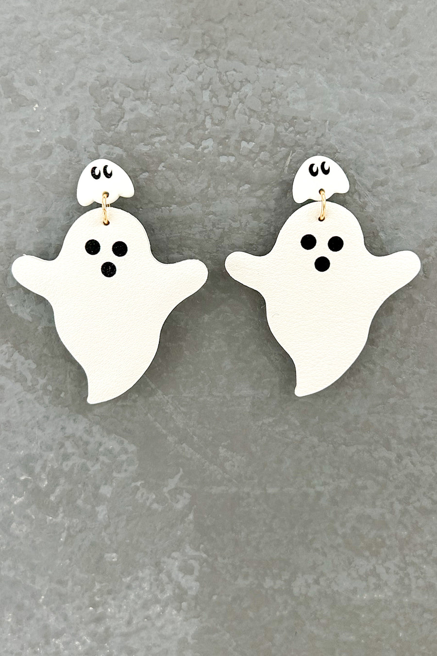 Spooky Spectacle Ghost Earrings (White) - NanaMacs