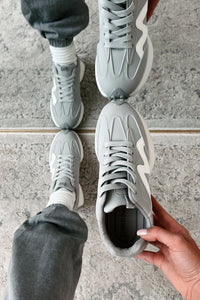 Cole Lace-Up Sneaker (Grey) - NanaMacs