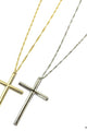 Strong Minded 18K Gold Plated Cross Necklace (Gold) - NanaMacs