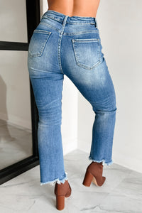 Karina High Rise Crop Flare Risen Jeans (Medium) - NanaMacs