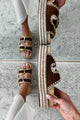 Cabo Casual Double Strap Platform Sandals (Brown) - NanaMacs