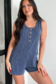 Restless Mind Urban Ribbed Romper (Navy) - NanaMacs