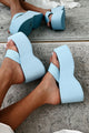The McGuire Platform Flip Flop Sandal (Light Blue) - NanaMacs