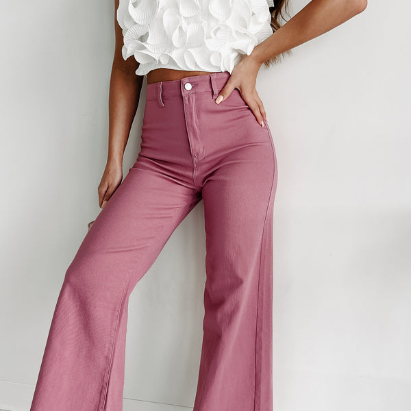 REBECCA Sequin Flare High-Waisted Pants – Fleur Outfitters