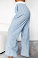 Chill Business Wide Leg Stripe Pants (Blue/White) - NanaMacs