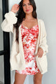 Infinite Admiration Oversized Chenille Cardigan (Cream) - NanaMacs