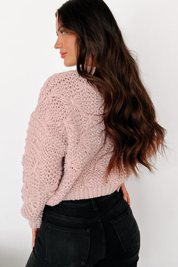 Simply Precious Chunky Knit Sweater (Rose Dust) - NanaMacs