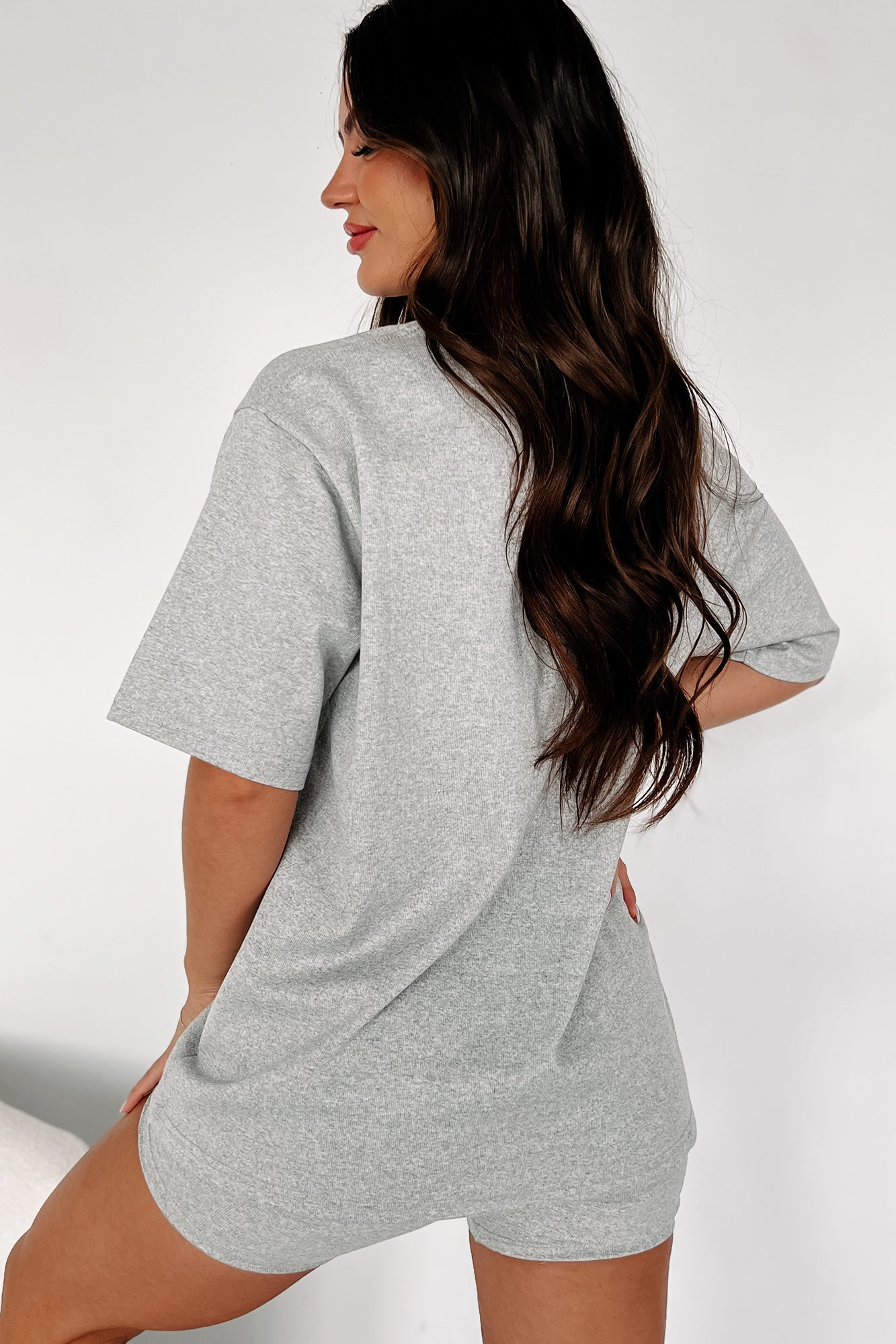 Trying To Unwind Oversized T-Shirt (Heather Grey) - NanaMacs