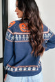 Halloween Haunts Halloween Theme Sweater (Navy Multi)