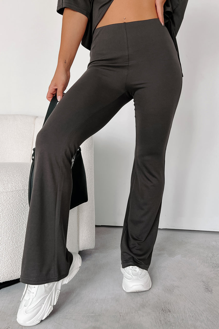 Keeping My Peace Lounge Pant (Washed Black) - NanaMacs