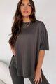 In My Zen Era Oversized T-Shirt (Washed Black) - NanaMacs