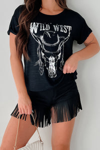 Stock Yard Style Western Graphic Tee (Black) - NanaMacs