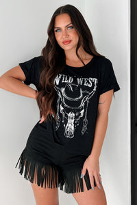 Stock Yard Style Western Graphic Tee (Black) - NanaMacs