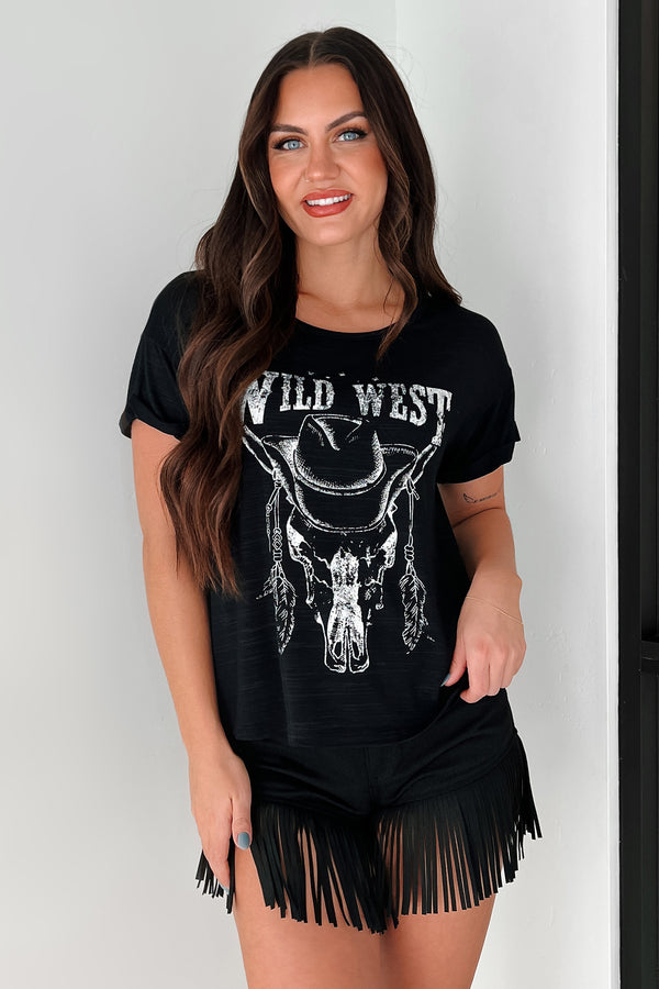 Stock Yard Style Western Graphic Tee (Black) - NanaMacs