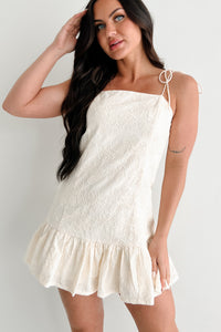 Sugar Rush Crush Floral Mini Dress (Cream) - NanaMacs