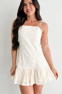 Sugar Rush Crush Floral Mini Dress (Cream) - NanaMacs