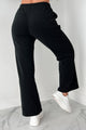 Hey Cutie Fleece Sweatpants (Black) - NanaMacs