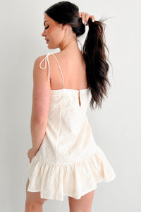 Sugar Rush Crush Floral Mini Dress (Cream) - NanaMacs