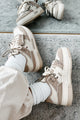 Two Way Street Platform Sneakers (Beige) - NanaMacs