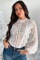 Simply Southern Crochet Lace Bodysuit (White) - NanaMacs