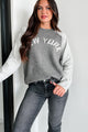 City That Never Sleeps "New York" Sweater (Charcoal/Grey) - NanaMacs