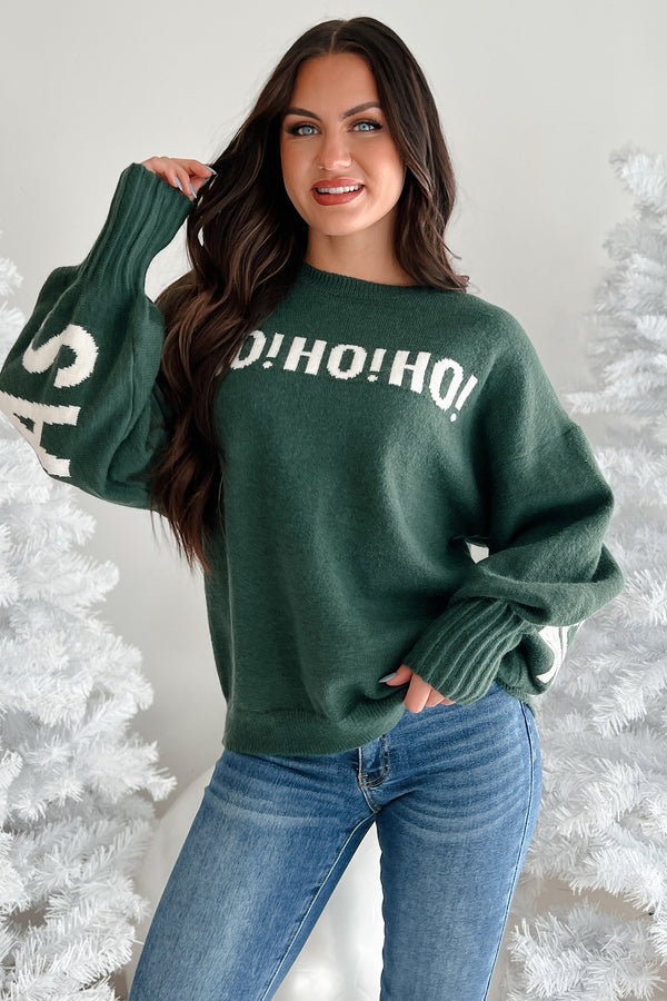 Festive Mood Holiday Sweater (Green) - NanaMacs