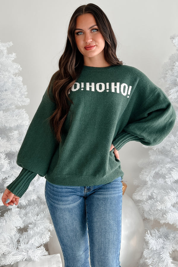 Festive Mood Holiday Sweater (Green) - NanaMacs