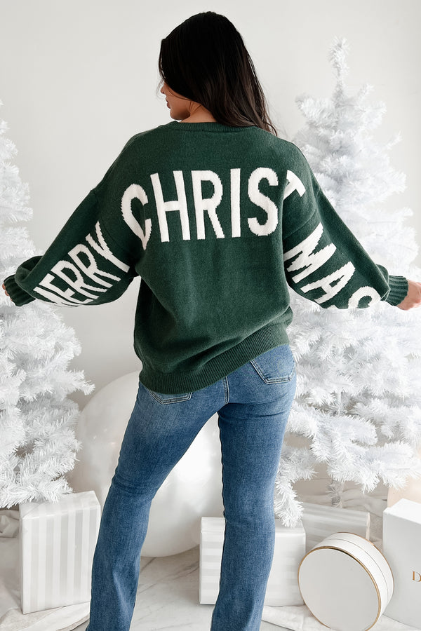 Festive Mood Holiday Sweater (Green) - NanaMacs