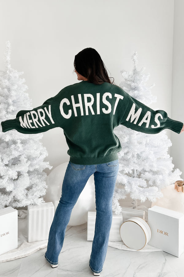 Festive Mood Holiday Sweater (Green) - NanaMacs