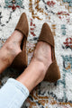 Pippa Pointed Toe Flats (Light Brown) - NanaMacs