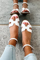 Before We Begin Ankle Strap Sandals (White) - NanaMacs