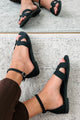 Before We Begin Ankle Strap Sandals (Black) - NanaMacs