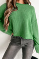 Getting My Hopes Up Chenille Sweater (Green) - NanaMacs