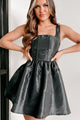 Better Look Out Corset Style Mini Dress (Black) - NanaMacs